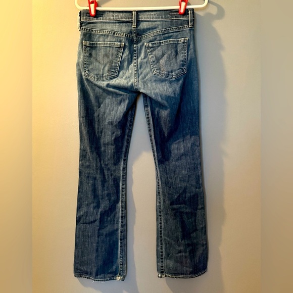 Citizens of Humanity "Dita" Petite Bootcut Leg Womens Sz 25 Distressed Cuff - Picture 1 of 12
